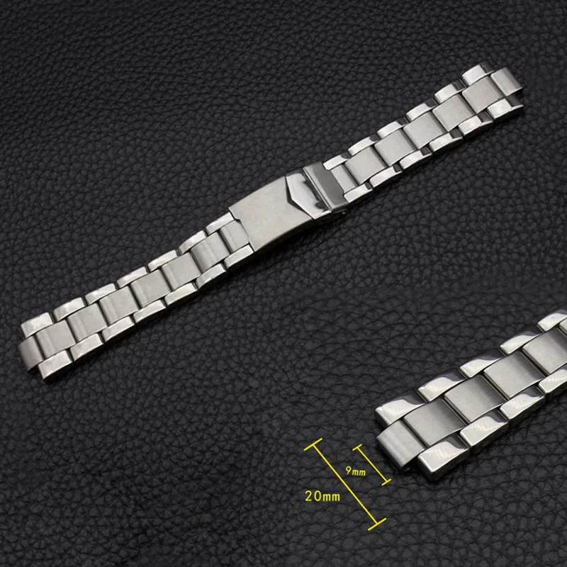 9x20 мм выпуклая нержавеющая сталь Ремешок Браслет Серебряный твердый шар ремешок