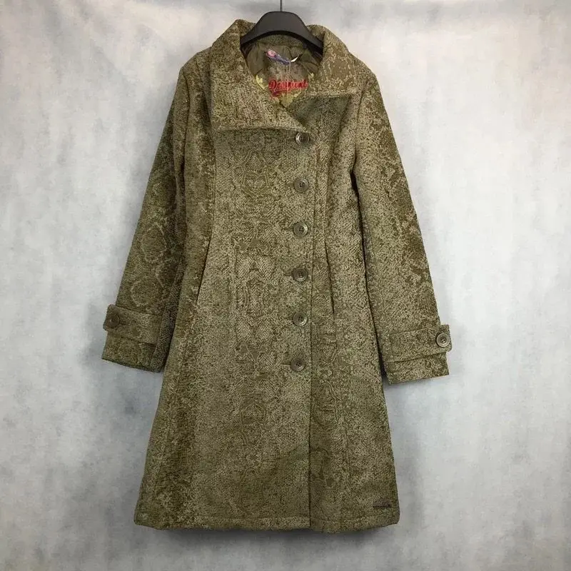 Коричневый new More Spanish coats coats trench coats for women DESIGUAL - Цвет: Коричневый