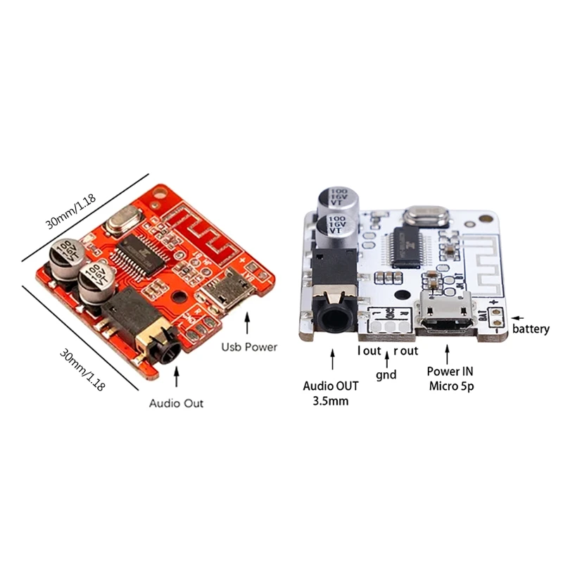 

DIY Bluetooth 5.0 MP3 Lossless Decoder Board Wireless Stereo Audio Receiver Module for Car Speaker Amplifier Modification