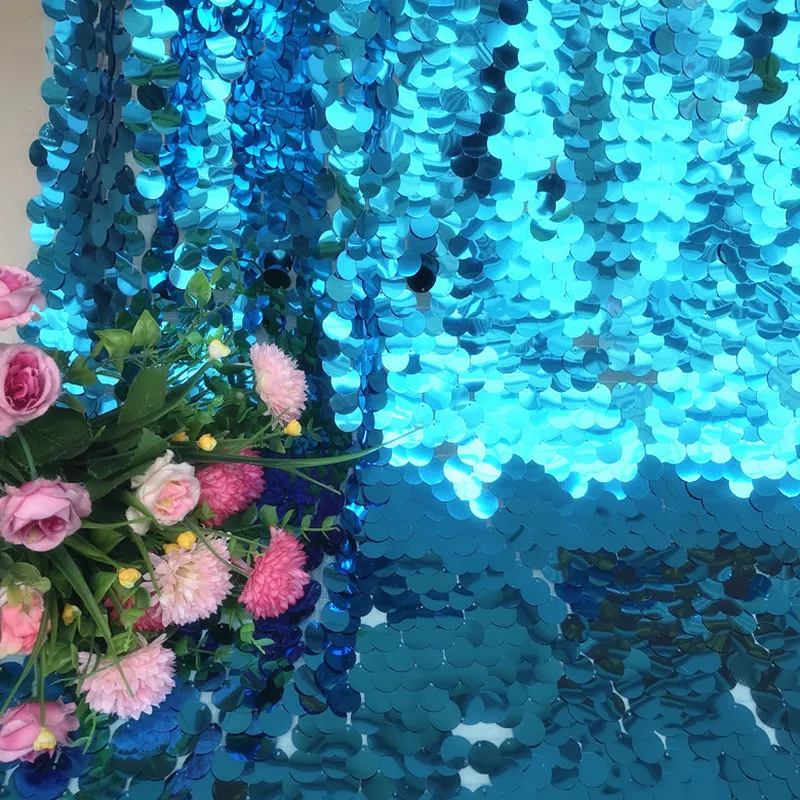 Блестящая ткань 18 мм для свадебной фотосъемки украшения занавесок в виде рыбьей