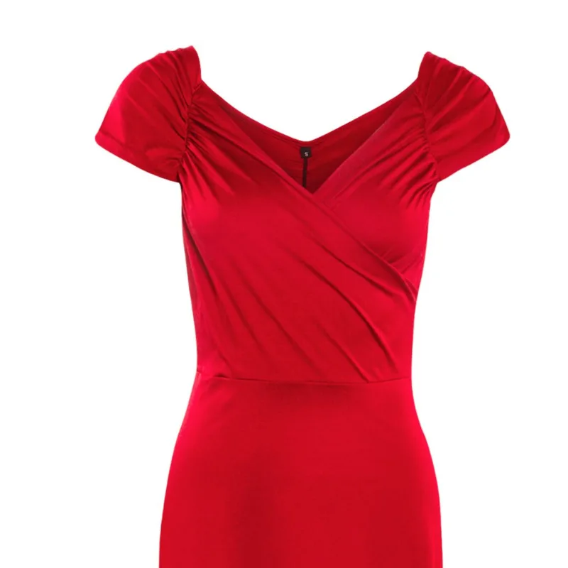 

summer new women's fashion sleeveless backless V-neck halter sexy mini dress Ruffles Slim Bodycon Party Vestidos red