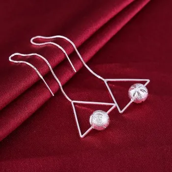 

korean fashion piercing Silver 925 Hoop stud dangle Hanging Earrings for women teens 2021 trend jewelry Ear cuffs