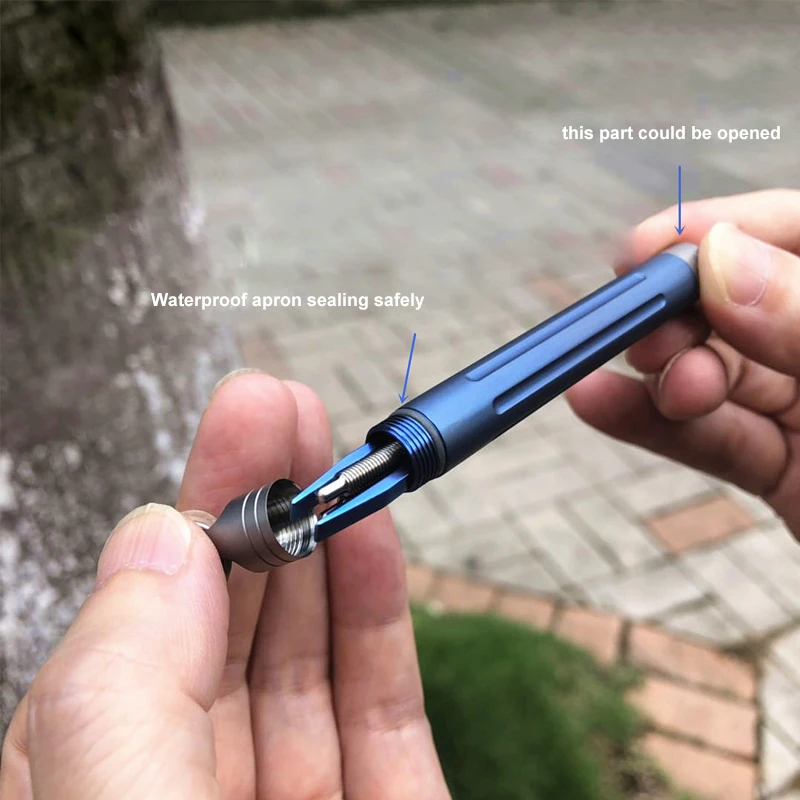 Новинка портативный водонепроницаемый EDC зубочистка из титанового сплава