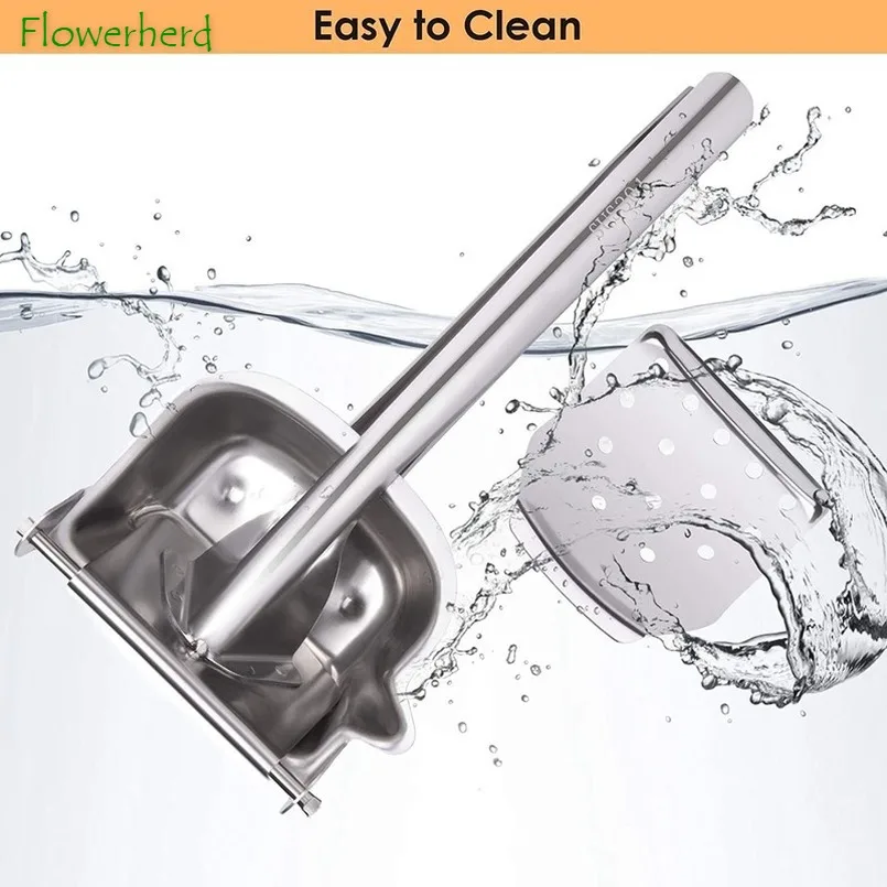 

Manual Juicer Press Stainless Steel Citrus Lemon Squeezer with 60Pcs Filter Bags and Clip Fruit Detachable Strainer for Oranges