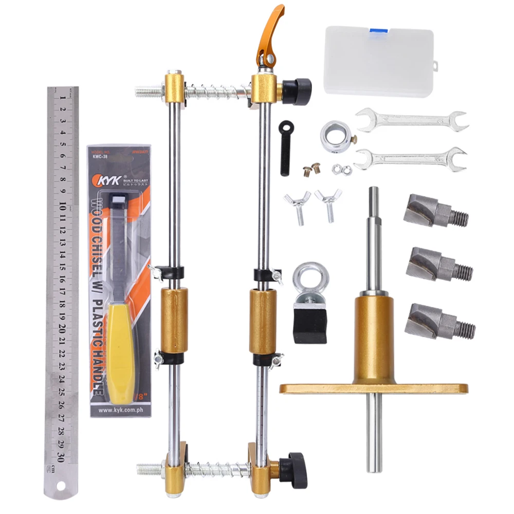 Деревообрабатывающий слесарный станок пазовый для дверного замка шаблон