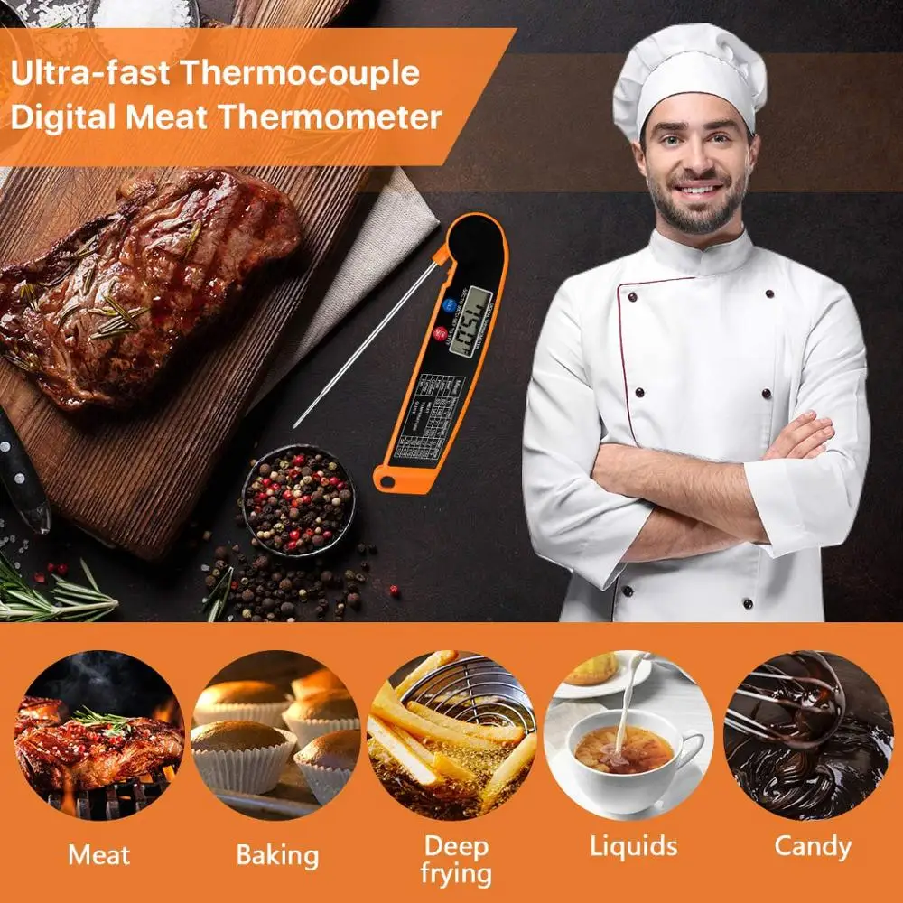 

Heier Verkauf Digital Kche Lebensmittel Thermometer Fr Fleisch Wasser Milch Kochen Lebensmittel Sonde BBQ Elektronische Ofen The