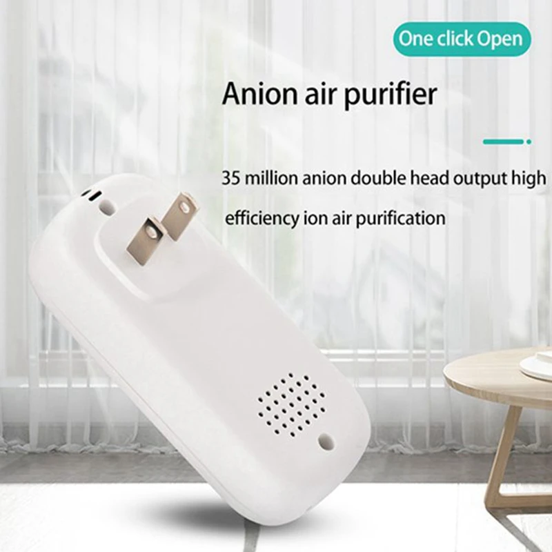 

Plug in Air Purifier Mini Air Cleaner Air Ionizer for Odor Allergies Eliminator for Pets Cooking and Smoke Dust Us Plug