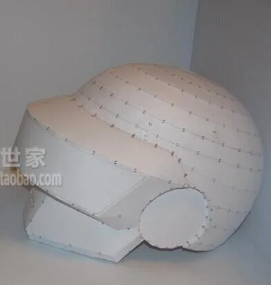 001 3D бумажная модель шлем Daft Punk маска 1:1 носимых Косплей модель DIY ручной работы детские игрушки - Цвет: 001