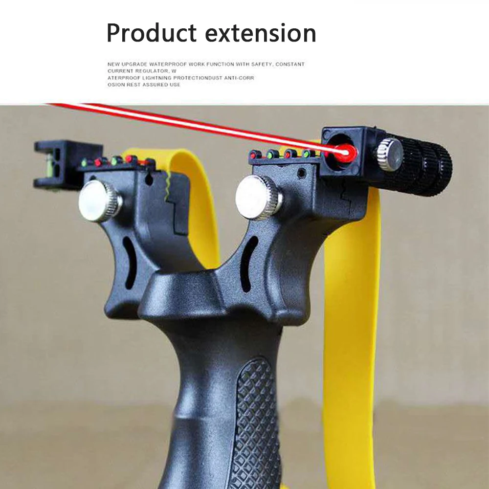 Рогатка резиновая высокоточная 1 шт. профессиональная из плоской кожи с быстрым