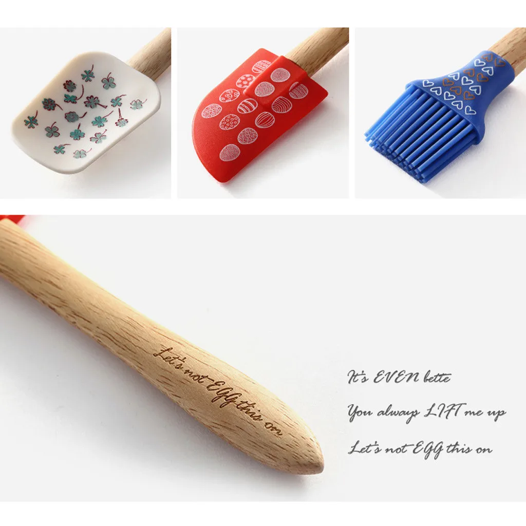 Наборы кухонных инструментов для выпечки сделай сам с красочным принтом 3 шт.