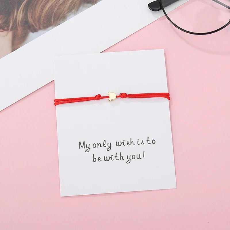 G.YCX 5 шт./компл. многоцветные браслеты с красной нитью милые ручной работы кошкой