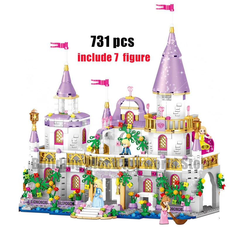 

2021 New Disney Windsor Castle Dream Shadow City Model Building Block Set Building Block Toy Children Girl Gift