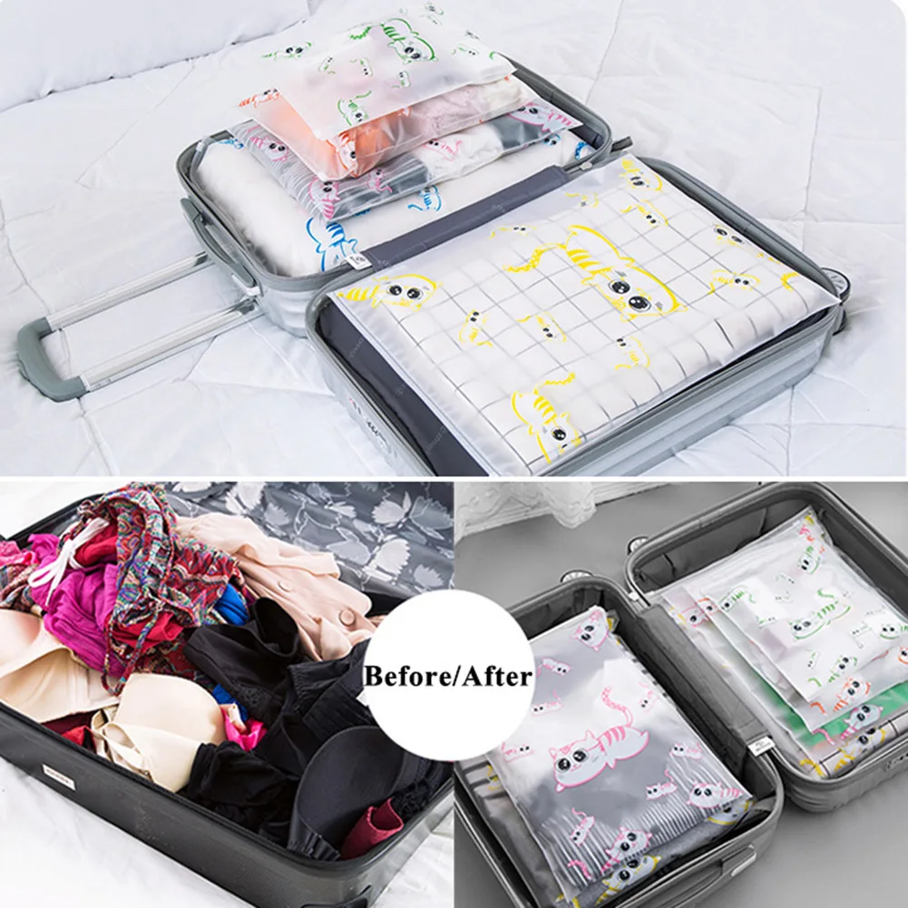 Мультяшная косметичка органайзер женская сумка для хранения милая прозрачная