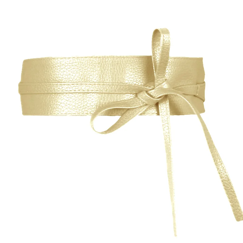 Женский широкий пояс из искусственной кожи с Оби один размер | Аксессуары для