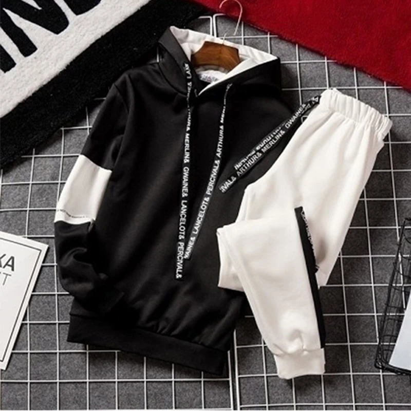 

Men's Hoodies Long Sleeve Casual Printing with Letter Sweatshirt New Spring Hip Hop Pullover Sports Top Male Hooded Sweatshirt