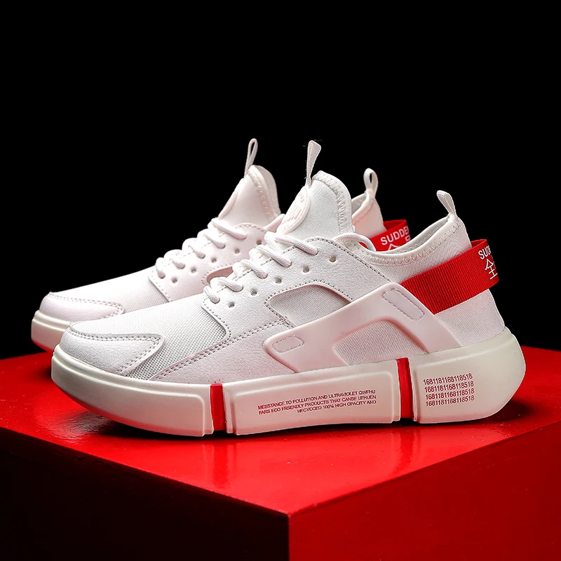 Новинка 2019 мужские стильные повседневные дышащие туфли высокого качества