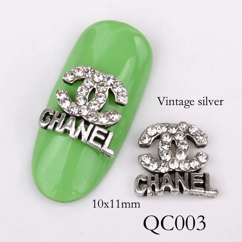 QC003 10 шт Новые украшения для ногтей в виде листьев, 3D золотые листья, блестящие ногти, стразы, жемчужные накладные ногти, сделай сам, украшения для ногтей, QB096-0100 - Цвет: QC003