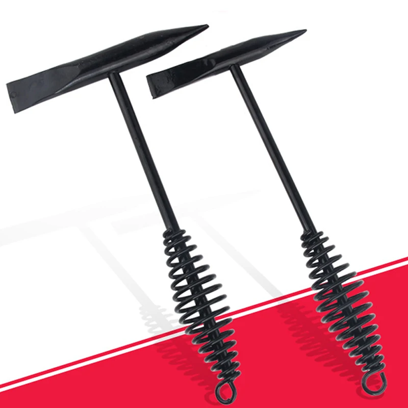 

Derusting Welder Chipping Hammer Spiral Spring Handle Solid Hammer Security Tool