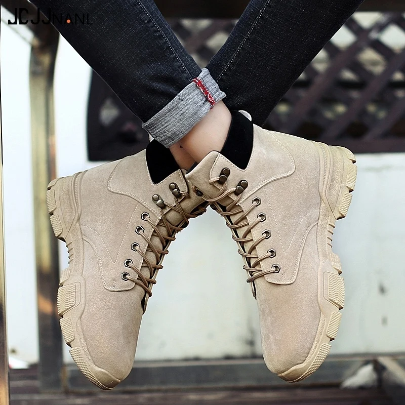 JCJJNANL/брендовые черные кроссовки сапоги с принтом для мужчин высокое качество