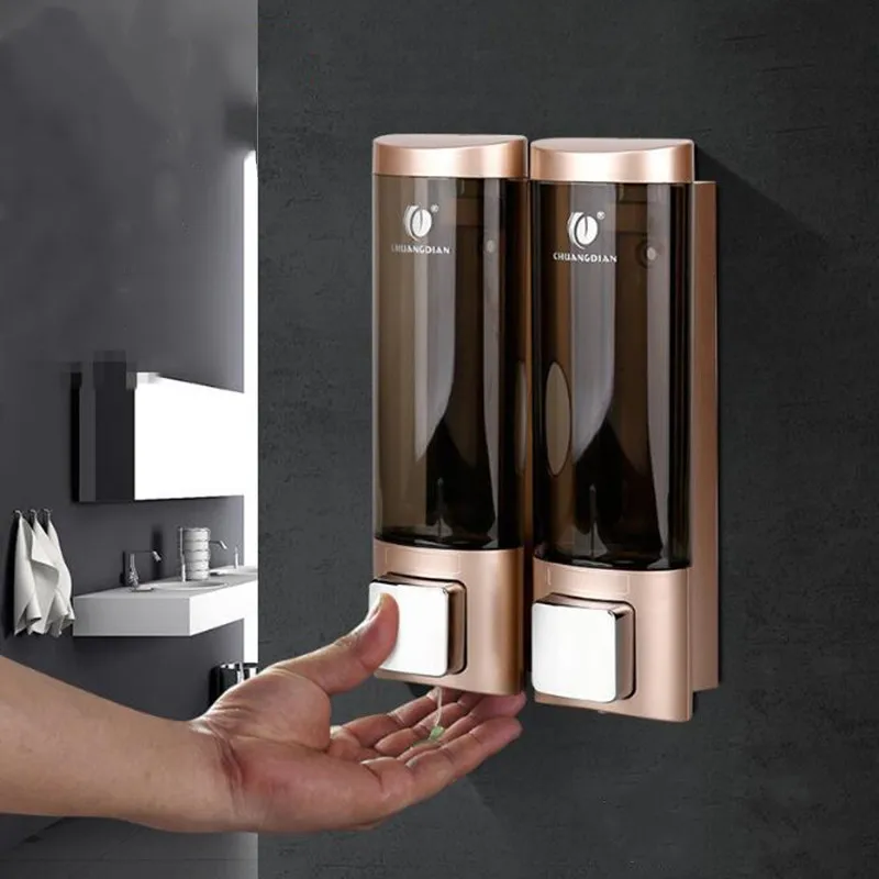 Диспенсер для мыла настенный дозатор жидкого АБС-пластика и шампуня кухни