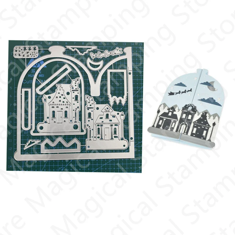 

Halloween Pattern Metal Cutting Dies For Diy Decoration Crafts Making Greeting Card Scrapbooking Art New Arrival No Clear Stamps