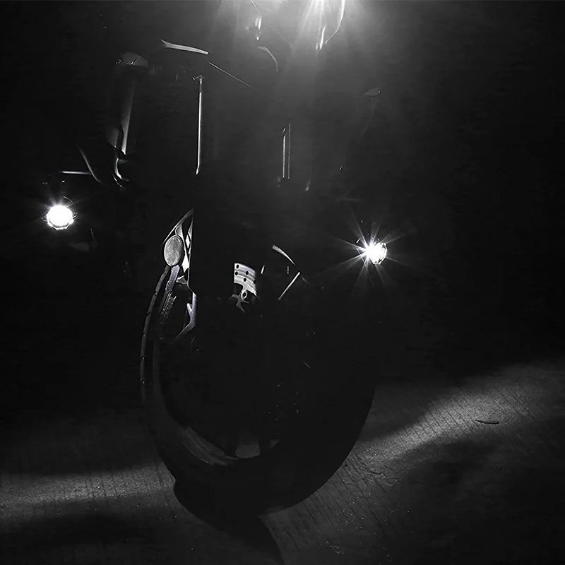 40W Motorcycle LED Auxiliary Fog Light Kits Spot Driving Lamps with Protect Guards Wiring Harness For for BMW R1200GS F800GS images - 6