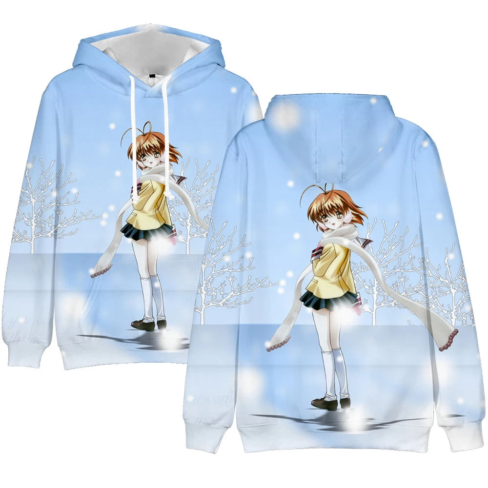 

Худи с забавным креативным аниме-принтом Clannd, толстовки, популярный свитшот для мальчиков и девочек, Детская уличная одежда для взрослых, пу...