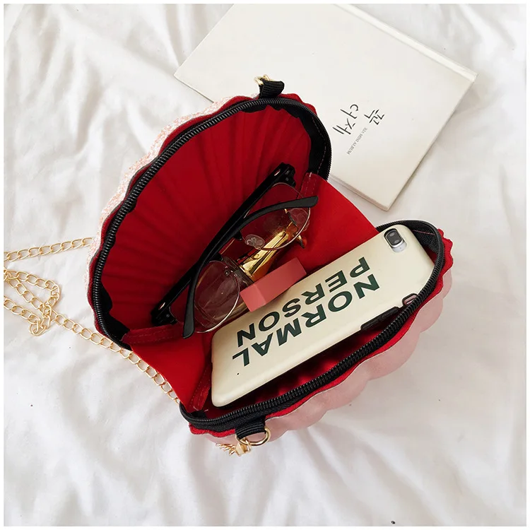 

Fashion Shell Cute Shoulder Bag Crossbody Bag for Women Laser Sequins mall Shell Messenger Bags women's bag bolsa feminina