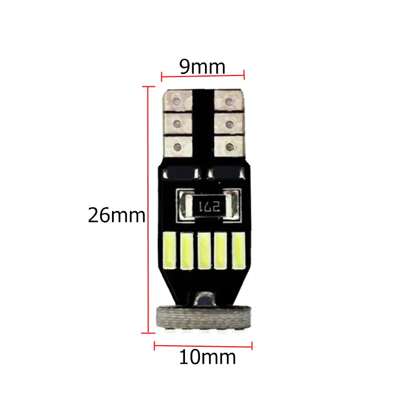 1 шт. t10 w5w canbus luz interior del coche 15 led 501 26 4014 SMD instrumento luces lappara de bulbo Luz cukula без ошибок 12 В |