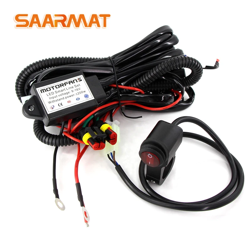 

1 set Flash Control HID Relay Harness Line Group Switch for automotive car work light spotlight flashlight with multi MODES