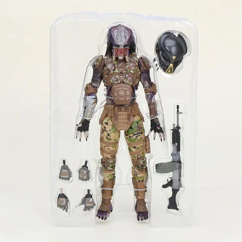 9 without box 20 см NECA фигура Хищника Хищник масштаб конечная P1 джунгли Охотник джунгли демон бетонный клан Лидер ПВХ фигурка модель игрушки - Цвет: 9 without box