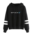 Толстовки SpaceX для мужчин и женщин, свитшоты с длинным рукавом и капюшоном, повседневная одежда большого размера в стиле Харадзюку, унисекс