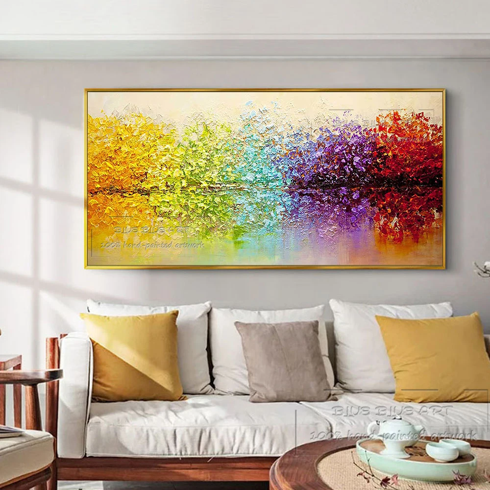 Большой художник ручная роспись высокое качество великолепная абстрактная