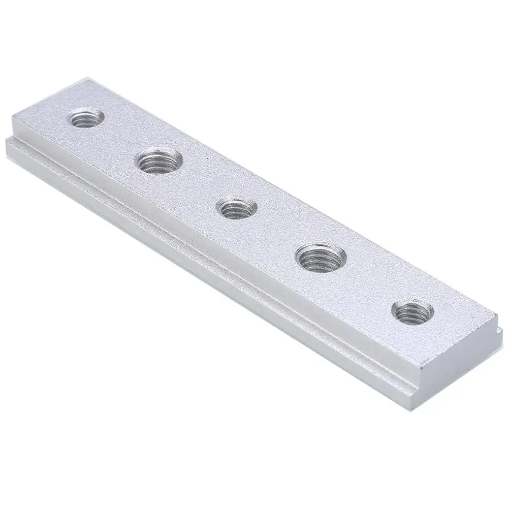 

DIY 100mm T Track Slot Sliding Slab with M6 M8 Screw Holes 30/45 Type Universal T-track Sliding Nut Woodworking Tools