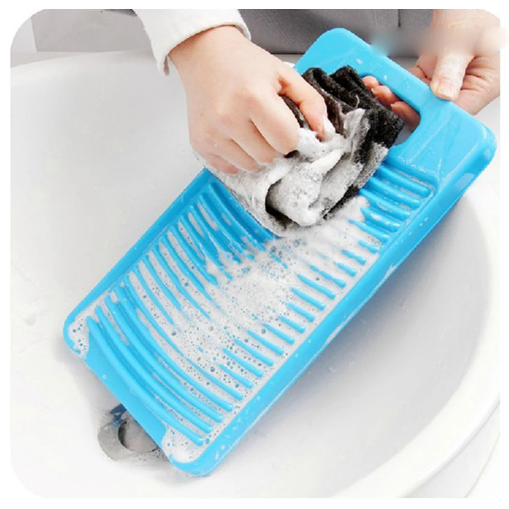 

GSFY-Plastic Washboard Washing Board Shirts Cleaning Laundry For Kid Clothes 28*15.5cm