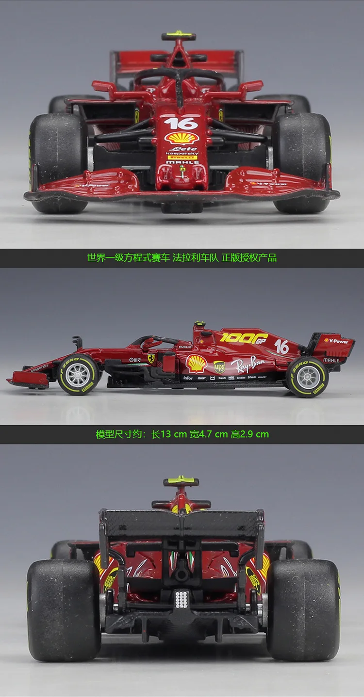 Bburago 1:43 F1 2020 1000th Феррари SF1000 #16 Чарльз Леклер #5 Себастьян веттель литые модели 2019 AMG