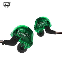 kz zsr six drivers in ear earphone armature and dynamic hybrid headset hifi bass with replaced cable noise cancelling earbuds