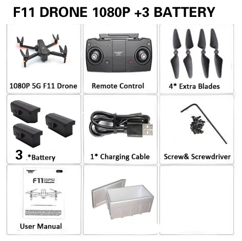 3battery 1080p foam SJRC F11 Дрон с GPS с Wi-Fi FPV 1080 P/2 K камера бесщеточный Квадрокоптер 25 минут время полета управление жестами складной Дрон Vs CG033 - Цвет: 3battery 1080p foam