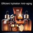 Набор для ухода за кожей, антивозрастной, для удаления темных кругов, сыворотка с ретинолом, для макияжа, коричневая бутылка, средства для ухода за лицом, набор из шести предметов для ухода за кожей