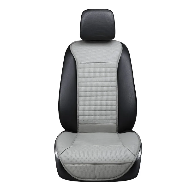 Gray seat cover AUTOYOUTH роскошный комплект из искусственной кожи для сидения автомобиля для большинства автомобилей с тонкой талией и спинкой 1 шт. черный чехол для сиденья автомобиля - Название цвета: Gray seat cover