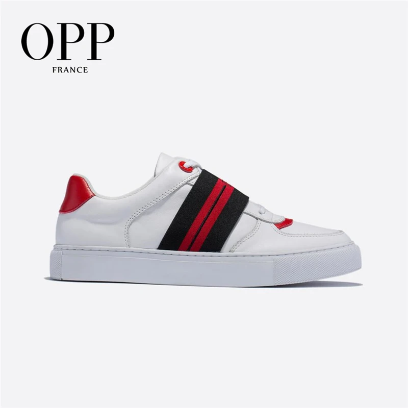 

OPP Men's Shoes Breathable Lace Casual Shoes Men's Wild Comfortable Sports Shoes Leather British Retro Shoes