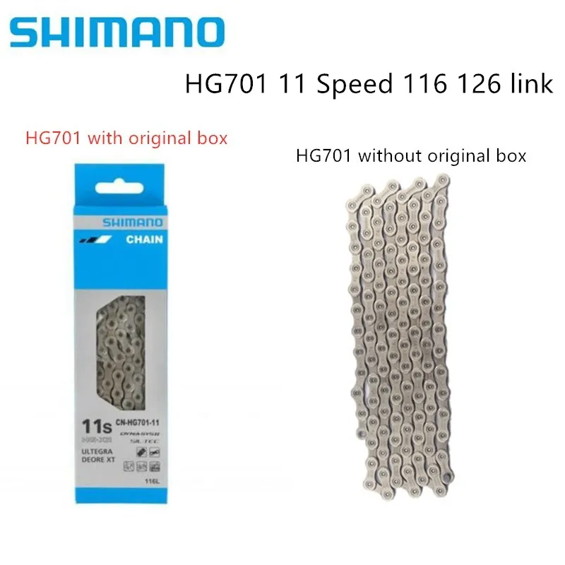 Скоростная цепь SHIMANO CN HG701 11S 116 126 link для 105 5800 R7000 Ultegra 6800 R8000 DURA ACE R9100 Аксессуары