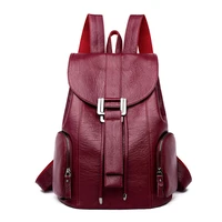 hot sales women backpacks designer high quality soft fashion back pack shoulder bags female travel bags