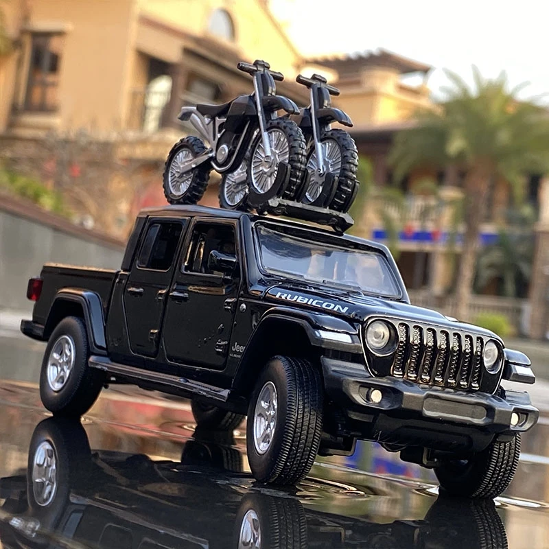 

1:32 Jeeps Wrangler Gladiator Pickup Alloy Car Model Diecasts Metal Toy Vehicles Car Model High Simulation Collection Kids Gift