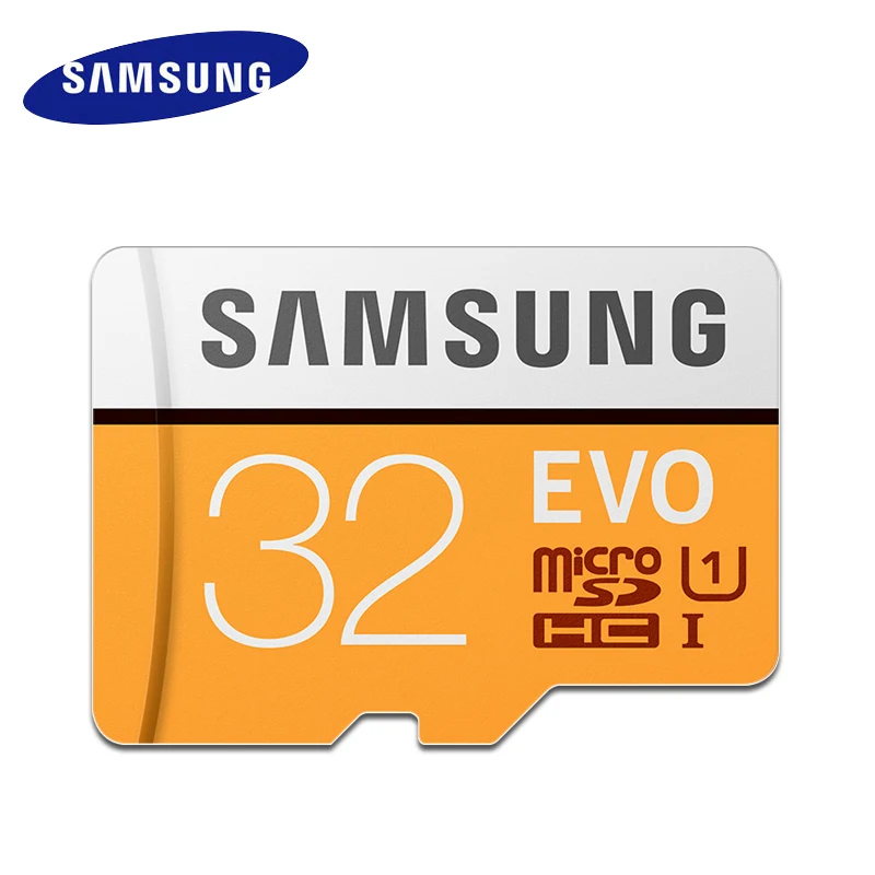Samsung высокая скорость 32 ГБ, micro sd карта, 128 gb флэш-карта памяти популярное 64 gb UHS-I U3 4 K 256 gb TF карты для - Емкость: 32G 95MBs U1yellow