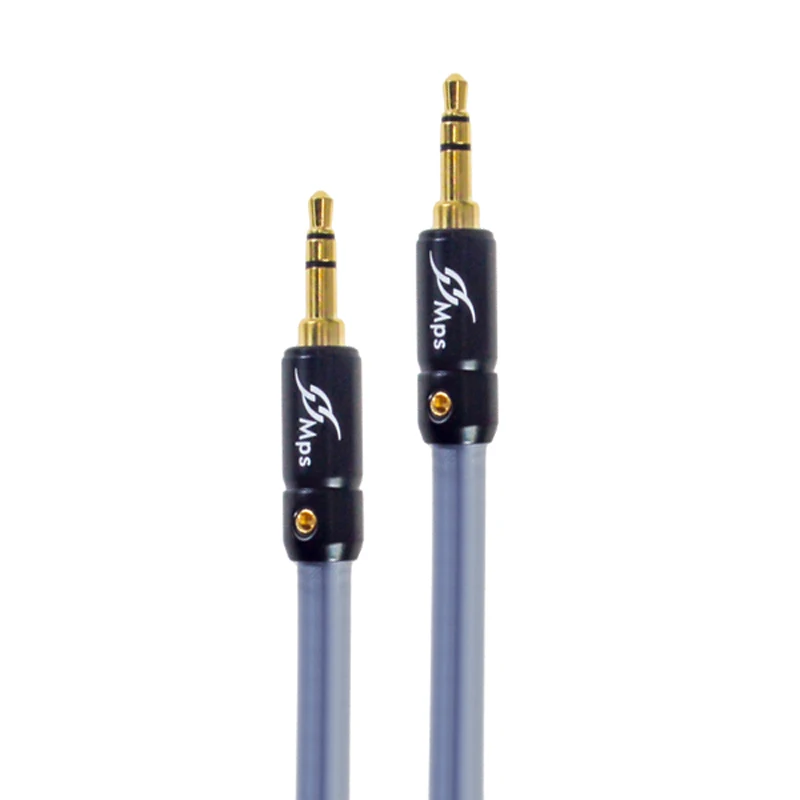 

MPS X-22 Eagle HiFi 99.9997% OFC+ Silver Plated 24K Gold Plated Plug 3.5mm AUX male to male audio car Headphone Speaker cable