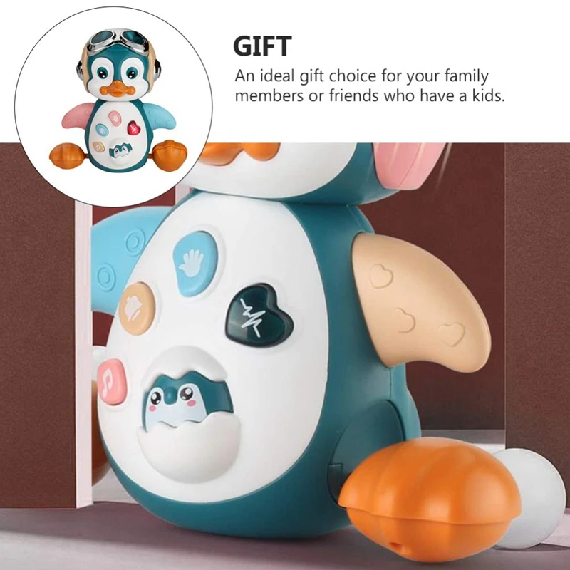

Dancing Walking Penguin Toys Musical Animal Toys Electric Light Up Penguin Toys Musical Educational Gift for Kids