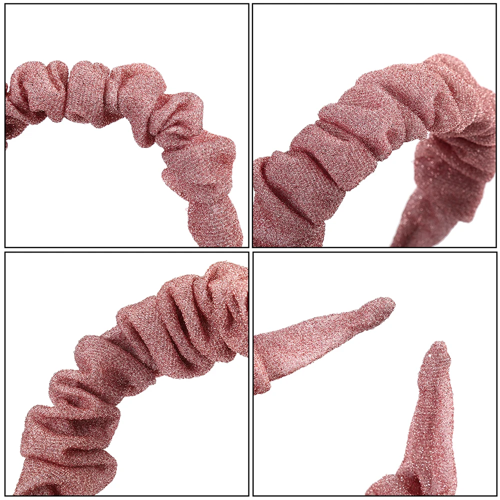 Женский обруч для волос с блестками AWAYTR нескользящий в виде ободок аксессуар