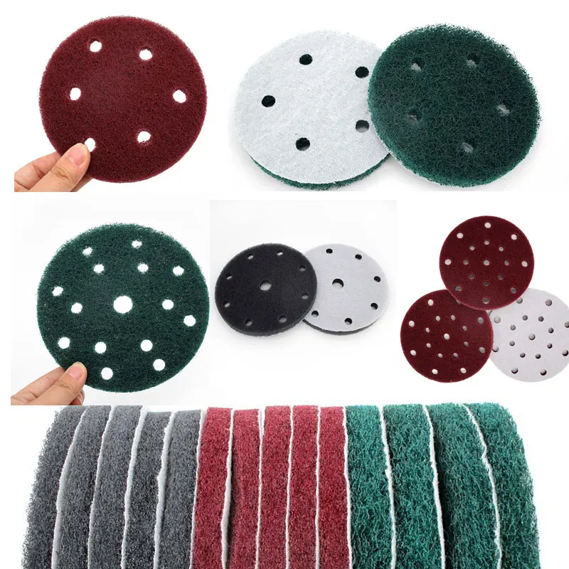 

6 дюймов губки-полируя пусковой площадки подушки Интерфейс буферная прокладка из самоклеящаяся диск промышленный сверхмощный нейлон инстр...