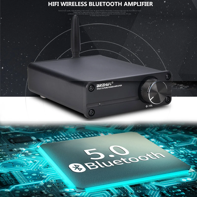 Bluetooth-усилитель TPA3116 Mini 5 0 12-24 в пост. Тока 100 Вт * 2 | Электроника